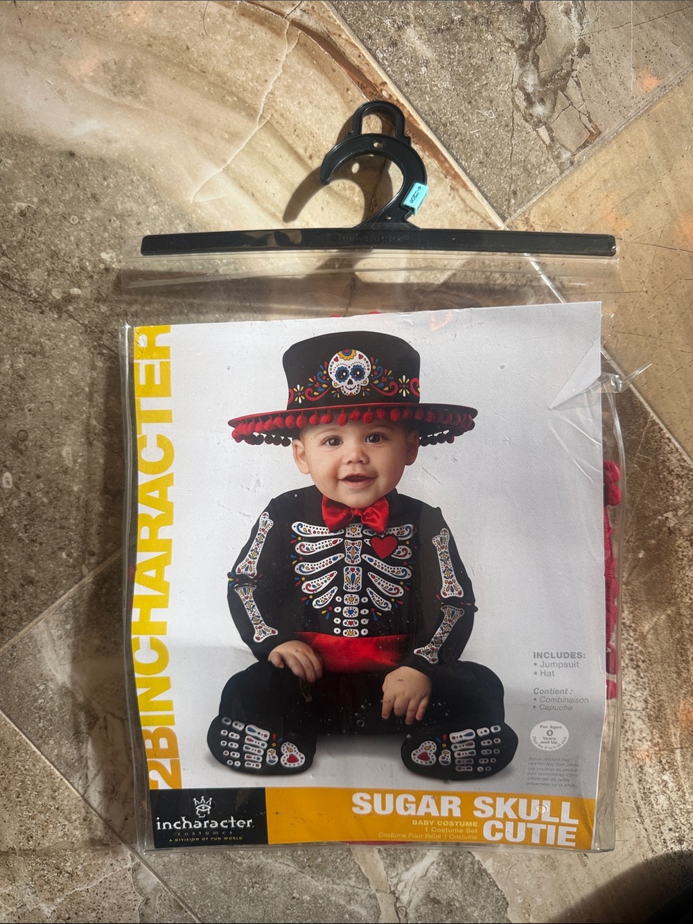 InCharacter Sugar Skull Baby Costume 6-12 MONTHS